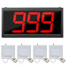 Display oproepsysteem: display + belknop - ZJ-39 + 4x SYT1000-1S