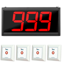 Display oproepsysteem: display + belknop - ZJ-39 + 4x SYT500-1