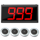 Display oproepsysteem: display + belknop - ZJ-39 + 4x TC500-1S