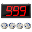 Display oproepsysteem: display + belknop - ZJ-39 + 4x TC500-1W