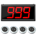 Display oproepsysteem: display + belknop - ZJ-39 + 4x TC500-2S