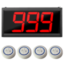 Display oproepsysteem: display + belknop - ZJ-39 + 4x TC500-2W