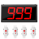 Display oproepsysteem: display + belknop - ZJ-39 + 4x TSYK200-2