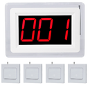 Display oproepsysteem: display + belknop - ZJ-46 + 4x SYT1000-1