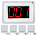 Display oproepsysteem: display + belknop - ZJ-46 + 4x SYT1000-1S