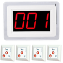 Display oproepsysteem: display + belknop - ZJ-46 + 4x SYT500-3