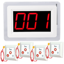 Display oproepsysteem: display + belknop - ZJ-46 + 4x SYT500-3S