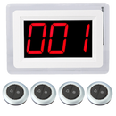 Display oproepsysteem: display + belknop - ZJ-46 + 4x TC500-2W