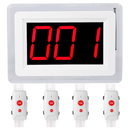 Display oproepsysteem: display + belknop - ZJ-46 + 4x TSYK200-2