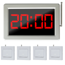 Display oproepsysteem: display + belknop - ZJ-46S + 4x SYT1000-1