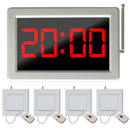 Display oproepsysteem: display + belknop - ZJ-46S + 4x SYT1000-1S