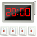 Display oproepsysteem: display + belknop - ZJ-46S + 4x SYT500-1