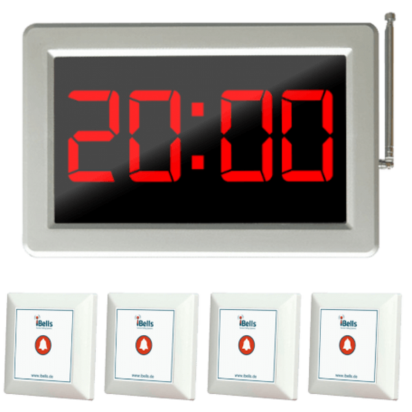 Display oproepsysteem: display + belknop - ZJ-46S + 4x SYT500-1