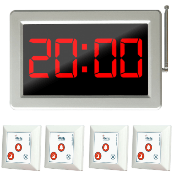 Display oproepsysteem: display + belknop - ZJ-46S + 4x SYT500-3