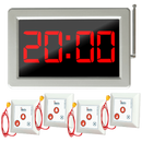 Display oproepsysteem: display + belknop - ZJ-46S + 4x SYT500-3S