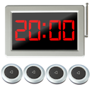 Display oproepsysteem: display + belknop - ZJ-46S + 4x TC500-1W