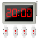 Display oproepsysteem: display + belknop - ZJ-46S + 4x TSYK200-2
