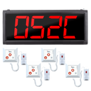 Display oproepsysteem: display + belknop - ZJ-49 + 4x SYT500-3W