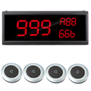 Display oproepsysteem: display + belknop - ZJ-82 + 4x TC500-1S