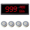Display oproepsysteem: display + belknop - ZJ-82 + 4x TC500-2W