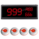 Display oproepsysteem: display + belknop - ZJ-82 + 4x YK500-1N-R