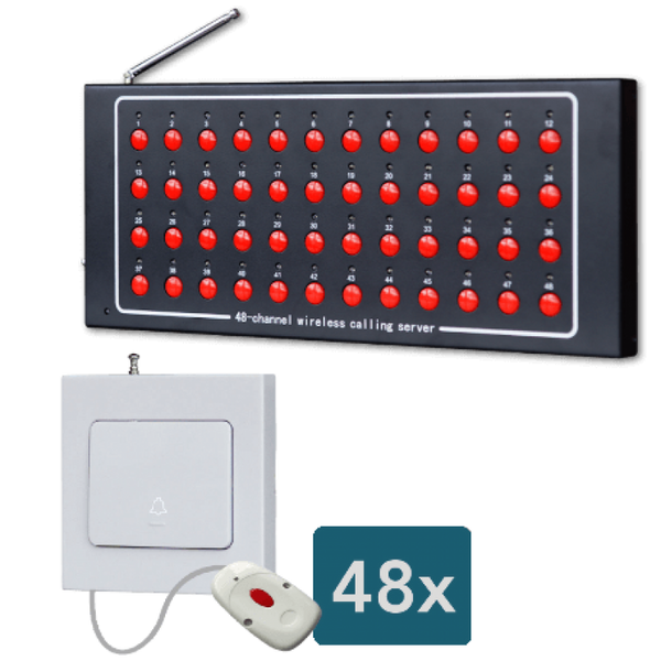 Display oproepsysteem: display + belknop - ZJ-48 + 48x SYT1000-1S