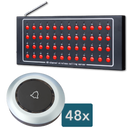 Display oproepsysteem: display + belknop - ZJ-48 + 48x TC500-1W