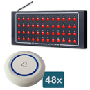 Display oproepsysteem: display + belknop - ZJ-48 + 48x TC500-1W