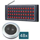 Display oproepsysteem: display + belknop - ZJ-48 + 48x TC500-2W