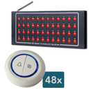 Display oproepsysteem: display + belknop - ZJ-48 + 48x TC500-2W