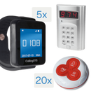 Oproepsysteem: Handpagers + Oproepzender - 5x RW6-B + TSYK-JP999 + 20x YK500-3N