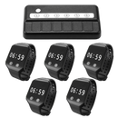 Draadloos waterdicht oproepsysteem: handpager + oproepzender - 5x CS200F-B + CSE6