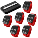 Draadloos waterdicht oproepsysteem: handpager + oproepzender - 6x CS200F-B + CSE6