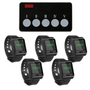 Oproepsysteem: handpager + belknop - 5x APE6800 + APE350