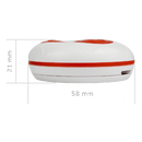 YK500-1N-R - Waterdichte draadloze belknop